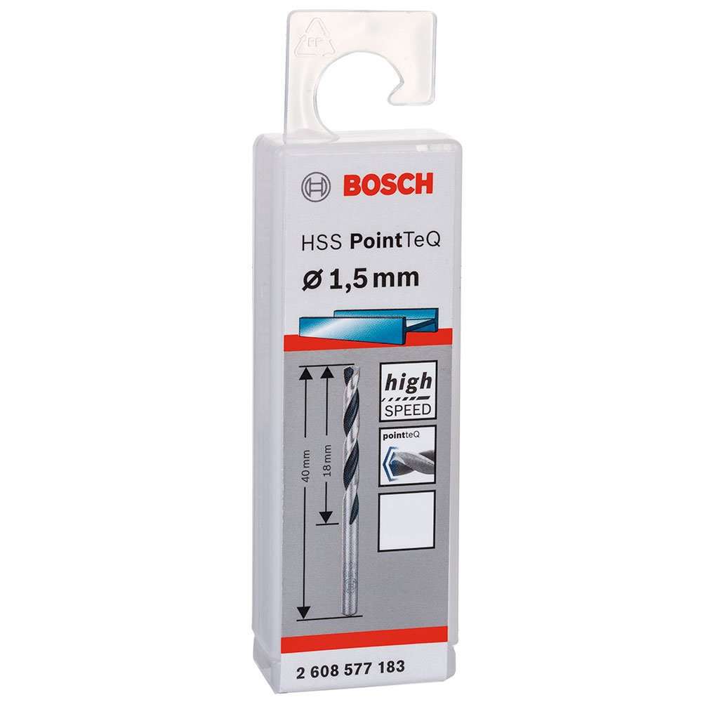 Broca Metal Bosch Aço Rápido HSS-PointTeQ 1,5mm