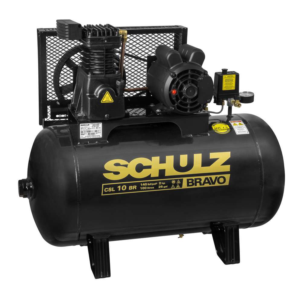 Compressor Schulz BRAVO CSL 10 BR/100 Mono Profissional - SCHULZ-MONOCSL10BR