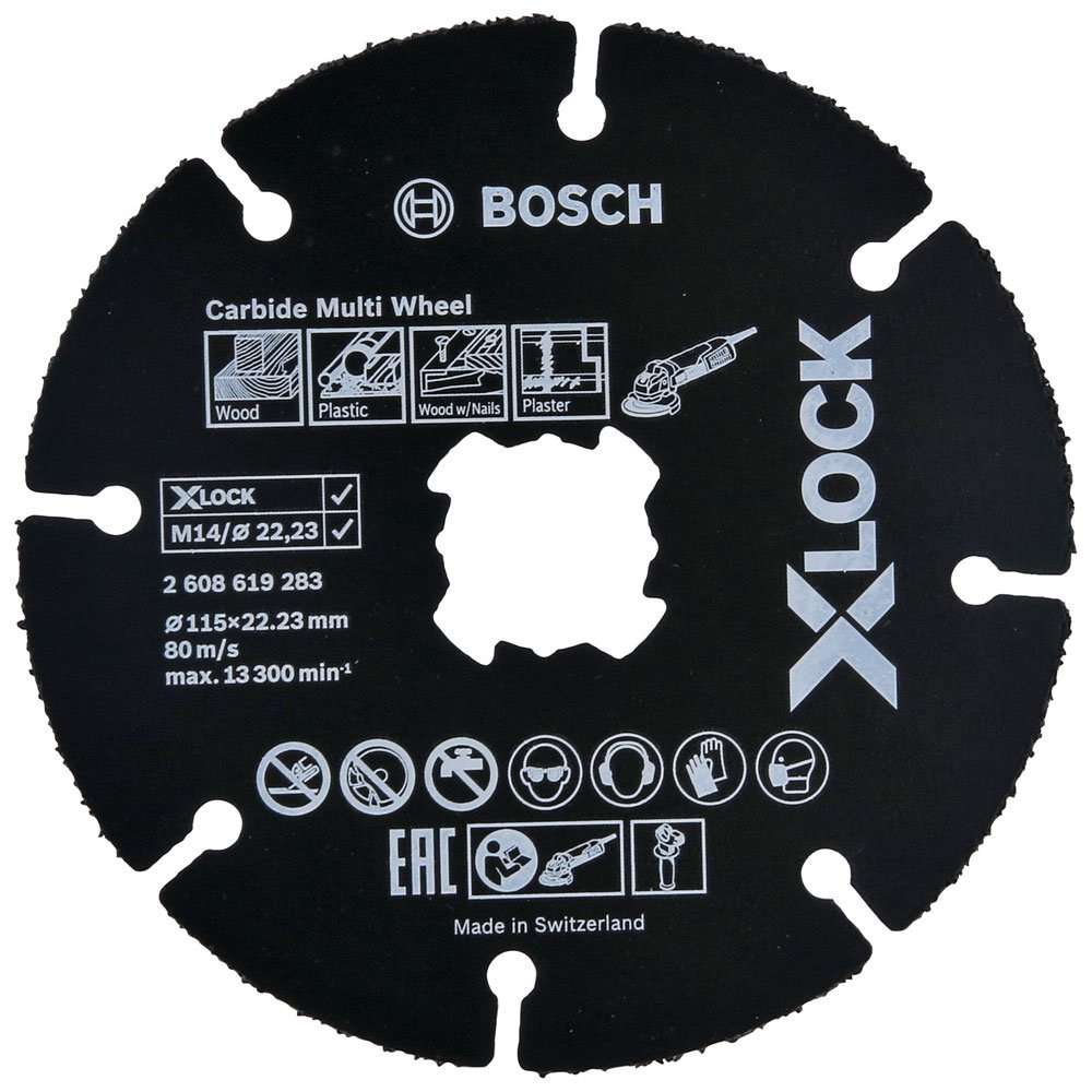 Disco de Corte Multimaterial X-LOCK Bosch Carbide Multi-Wheel 115mm