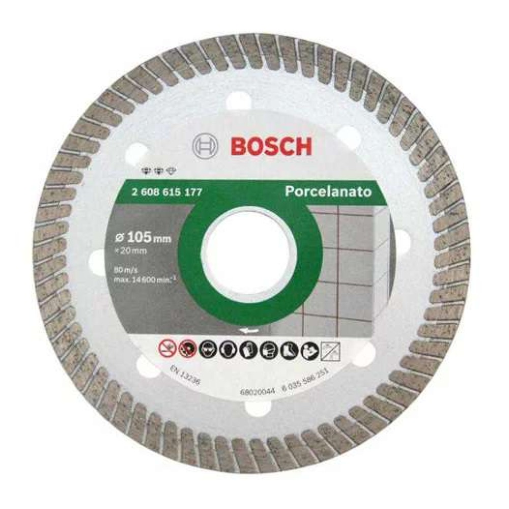 Discos diamantado turbo Bosch Expert for Porcelanato 105 x 20 x 1,4 x 8 mm