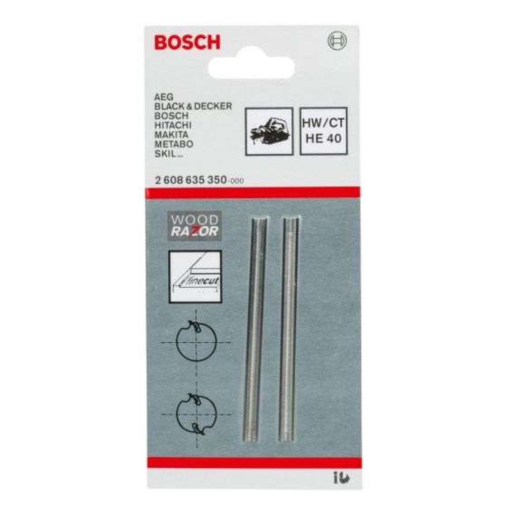 Faca para plaina Bosch Carbeto de tungstênio 82x5,5mm