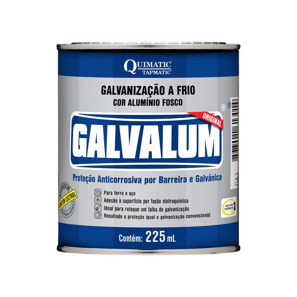 GALVALUM Galvanização a Frio Aluminizada 225 mL Quimatic Tapmatic