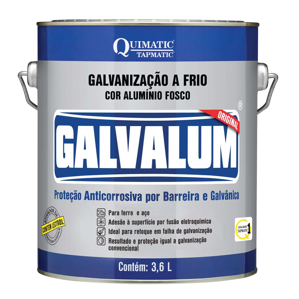 GALVALUM Galvanização a Frio Aluminizada 3,6 L Quimatic Tapmatic