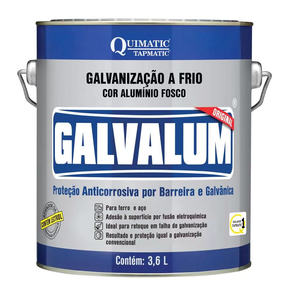 GALVALUM Galvanização a Frio Aluminizada 3,6 L Quimatic Tapmatic