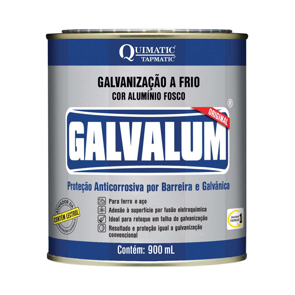 GALVALUM Galvanização a Frio Aluminizada 900 mL Quimatic Tapmatic