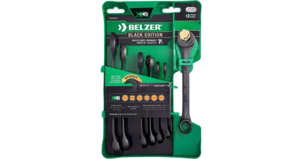 JOGO DE CHAVE COMBINADA SPEEDY X6 8-17MM 7PCS BELZER - Brusfer