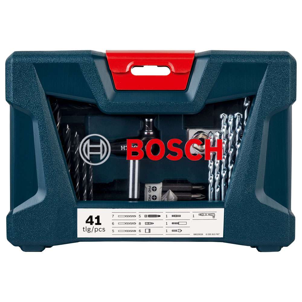 Kit de Pontas e Brocas Bosch V-Line 41 peças