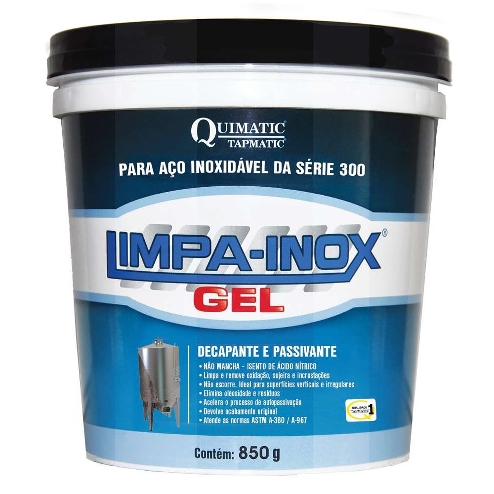 Limpa Inox GEL Quimatic 850 g Tapmatic