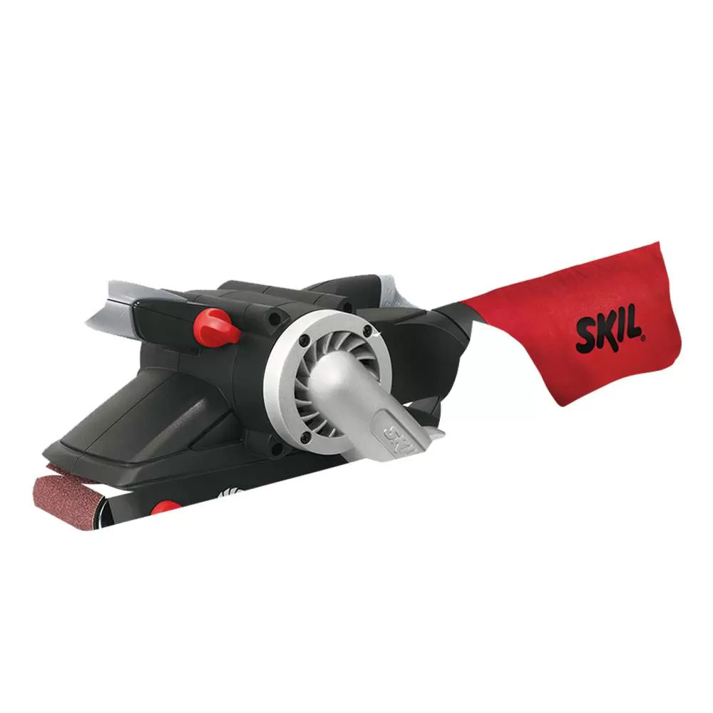 Lixadeira de Cinta Skil 7640 900W 220V, com 3 Lixas, Saco coletor de pó, 2 Grampos, Adaptador para coletor de pó em Maleta