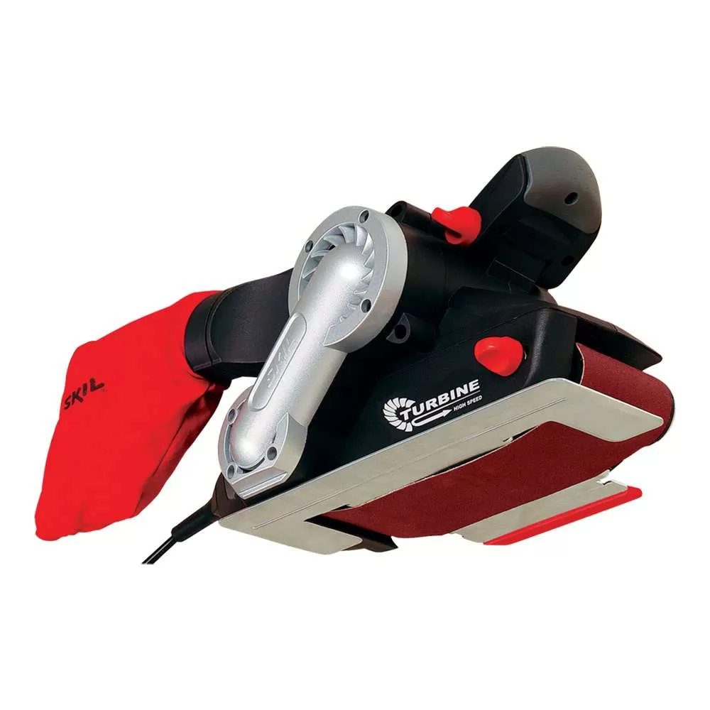 Lixadeira de Cinta Skil 7640 900W 220V, com 3 Lixas, Saco coletor de pó, 2 Grampos, Adaptador para coletor de pó em Maleta