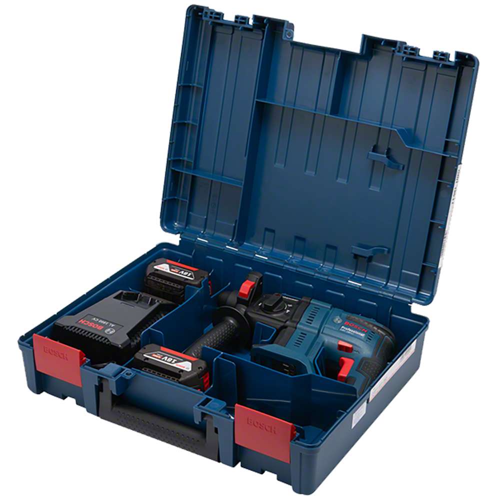 Martelete Perfurador a Bateria Bosch GBH 180-LI SDS-Plus,18V, 2J EPTA, 2 Baterias 4,0Ah, 1 Carregador BIVOLT em Maleta