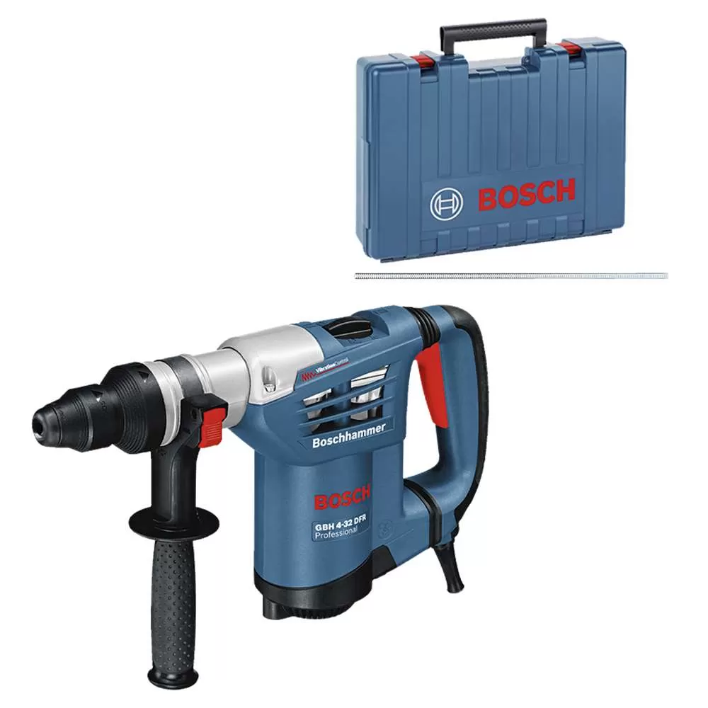 Martelo Perfurador Rompedor Bosch GBH 4-32 DFR 900W 4,2J EPTA 220V com Mandril SDS-Plus em Maleta