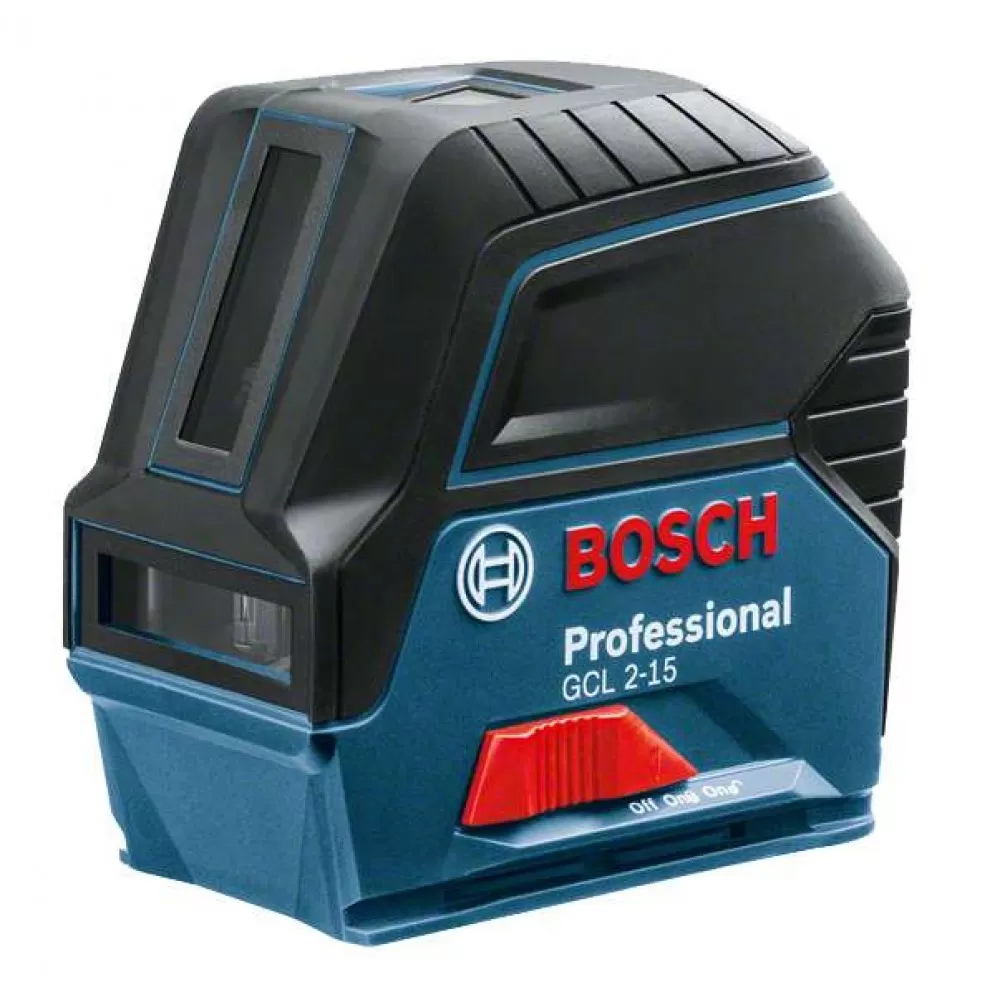 Nível Laser Bosch GCL 2-15 15m pontos de prumo e suporte
