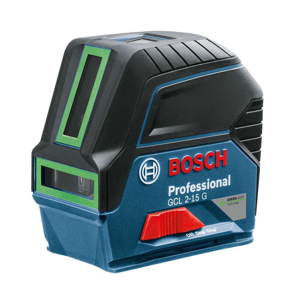 Nível Laser verde Bosch GCL 2-15 G 15m com pontos de prumo