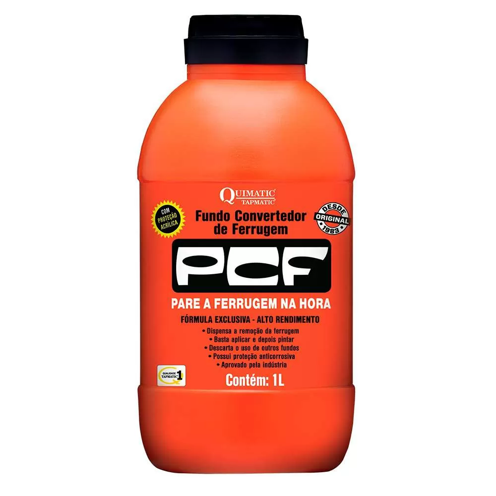 PCF Fundo Convertedor de Ferrugem 1 L Quimatic Tapmatic