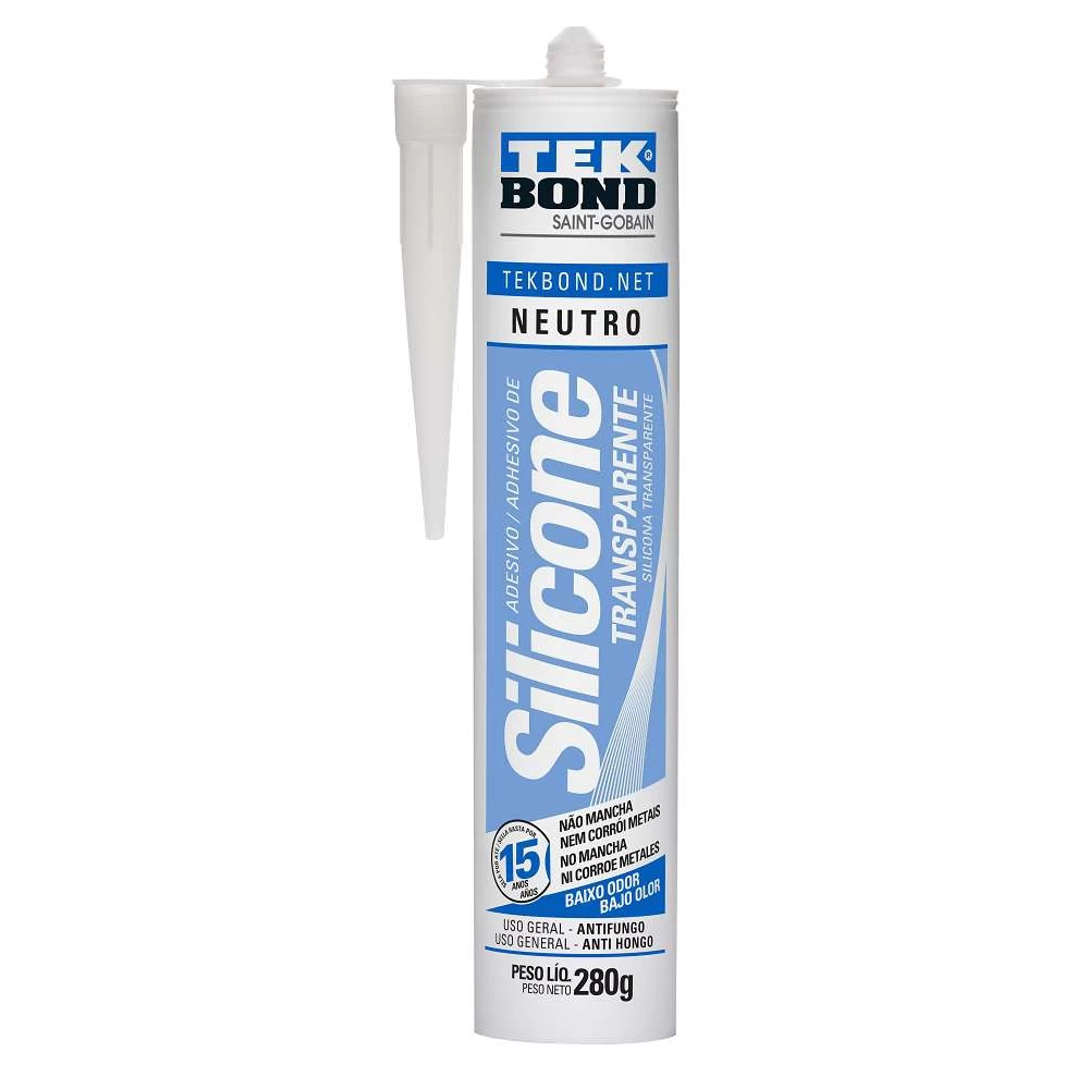 SILICONE NEUTRO INCOLOR 280GR TEK BOND