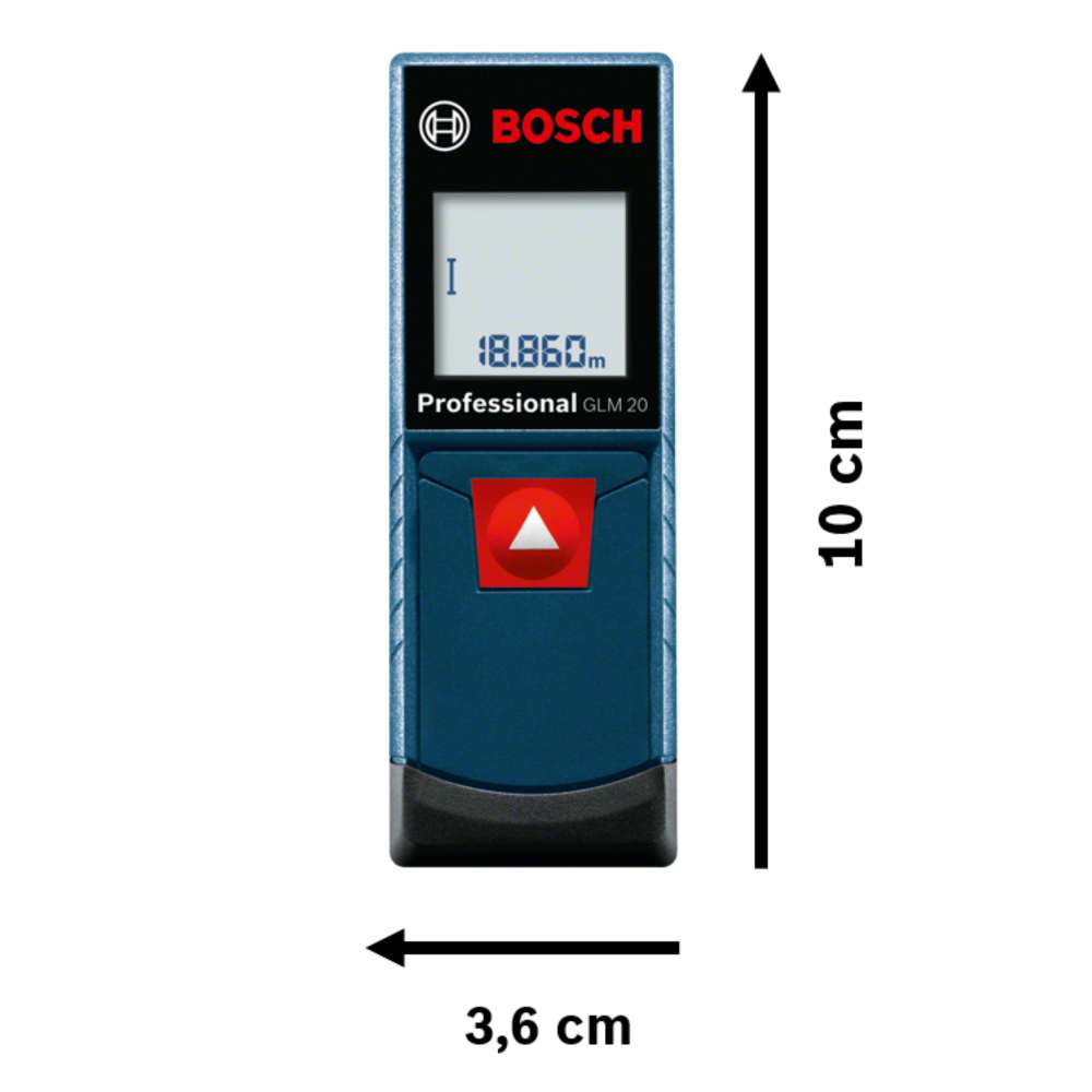 Trena Laser alcance 20 metros Bosch GLM 20